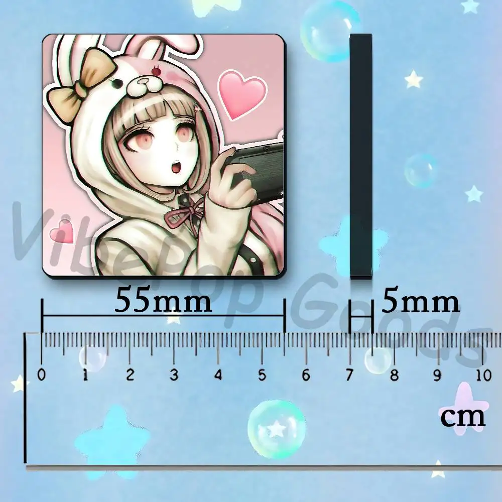 C-Chiaki Nanami Nagito K-Komaeda K-Komahinanami Magnetic Refrigerator Sticker Smooth Ink Print Metal Door Dorm Apartment Decor