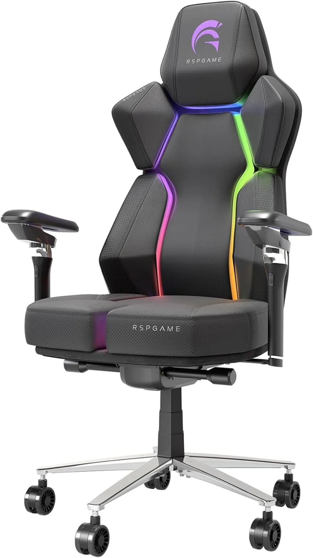 G Series Gaming Chair, Ergonomic Gamer Chair with Dynamic RGB LED Lights, 6D Adjustable Armrests, Detachable Custom Modules