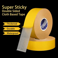 Super Strong Grid Double Sided Cloth Based Tape Waterproof Seamless Translucent Grid Carpet Installation Heavy Duty Sticky