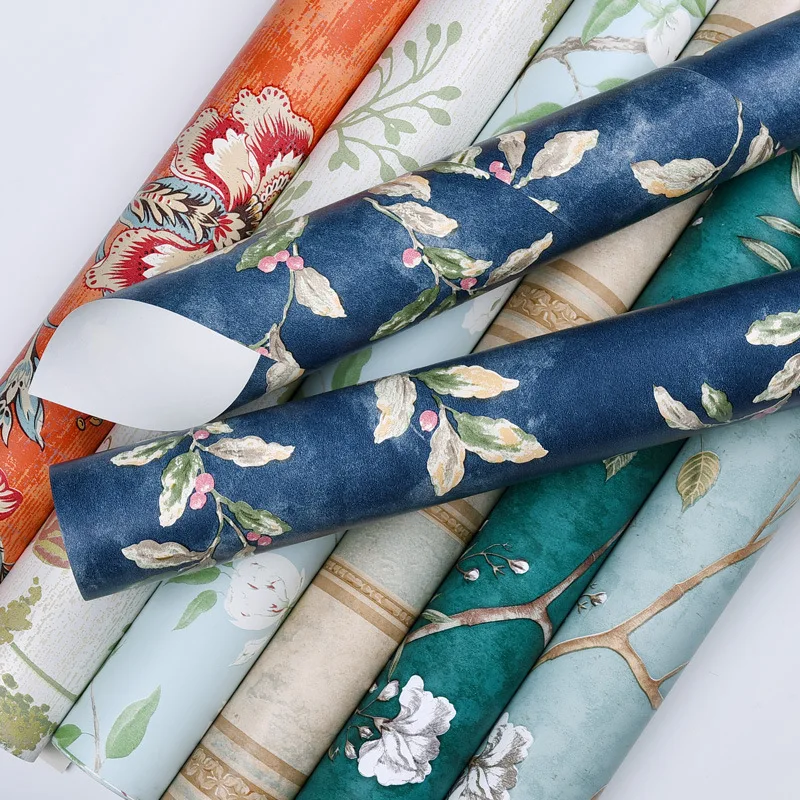 

Современные обои 3 м/5 м/10 м нетканый материал самоклеящиеся 3D обои пасторальный цветок домашний декор украшение гостиной обои