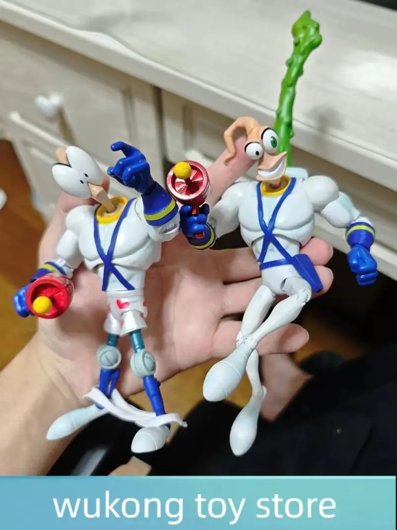 

Набор фигурок Earthworm Jim 1/12 — корпус червяка с головой Джима 1.0 и 2.0 Psy-Crow & Bob The Killer Models Коллекционные игрушки