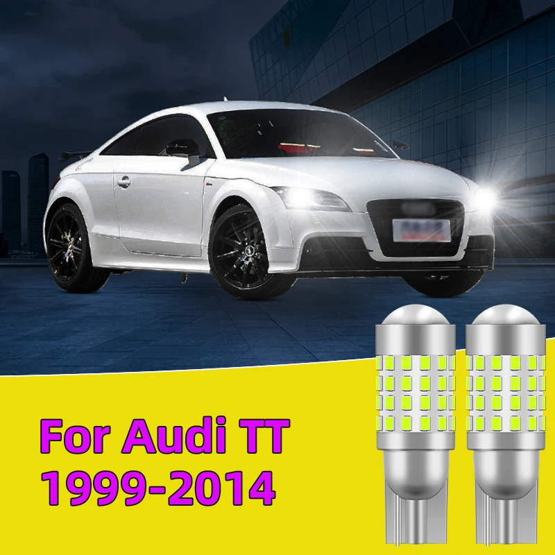 

2PCS For Audi TT 1999-2014 Car Led Bulb T10 W5W width lights side marker position Signal Lamp 12V 24V Clearance Lights White
