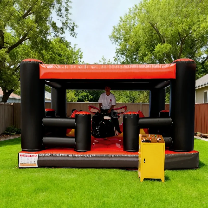 Premium Inflatable Mechanical Bull Ride Machine for Rental Events with Safety Mats for Your Party Entertainment