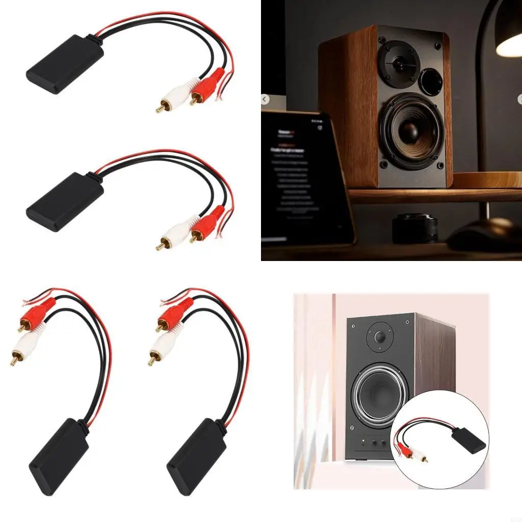 

4X7E Vehicle Sound Wireless Module Wireless Music Receiver 2RCA Bluetooth-compatible For Automotive Sound Enhancement