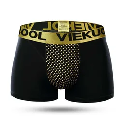 Nieuw Slipje Heren Ondergoed Katoenen Shorts Plus Size Boxers Ijs Zijde Ademend Sexy Heren Ondergoed Magnetische Therapie Boxer