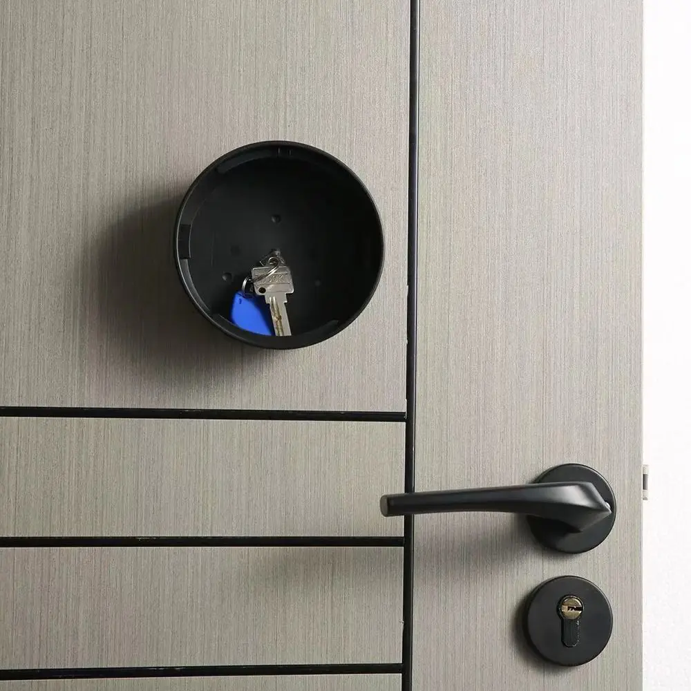 Durable Round Shape Password Box Hidden Resettable Code Security Code Lock Wall Mount Key Storage Case Outdoor Use