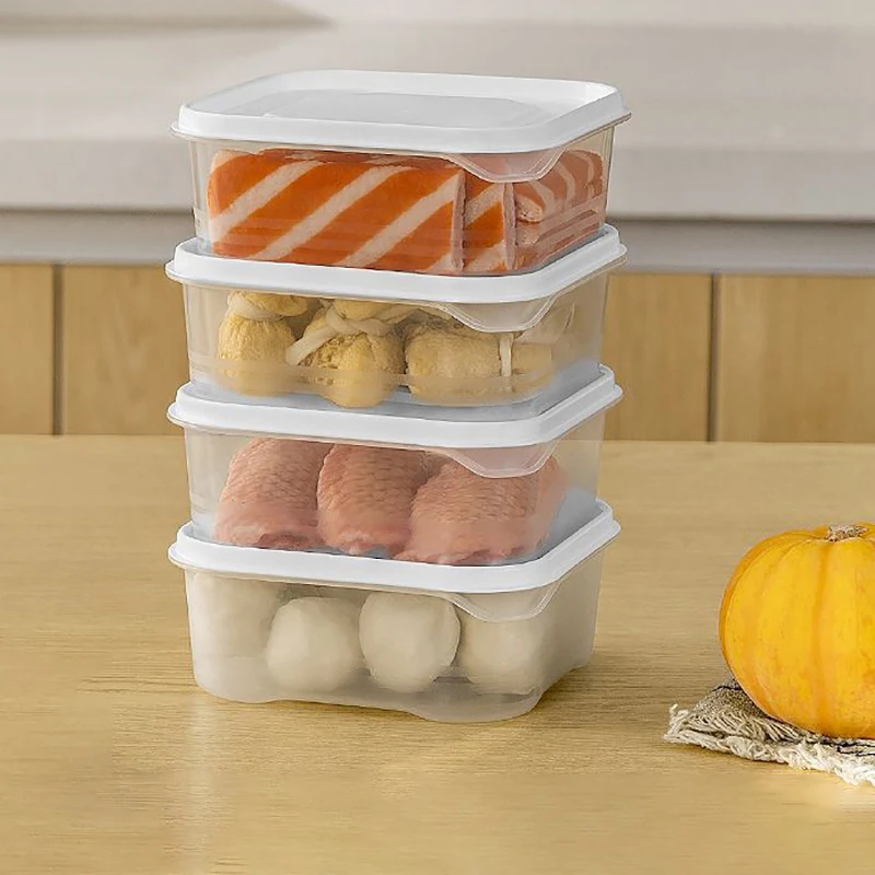 

650ml Food Container Freezer Frozen Meat Compartment Box Frozen Food Grade Storage Box Small Preservation Box Dividing Box