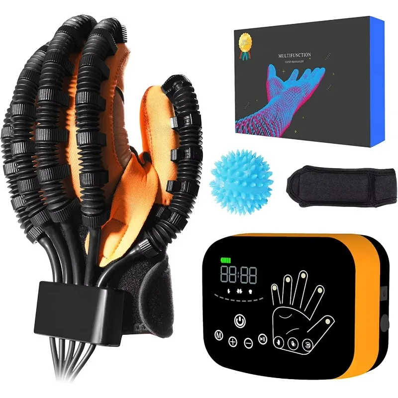 

Smart Electric Hand Dysfunction Patient Training Device Hemiplegia Finger Orthosis Elderly Stroke Rehab Gloves CE Certified