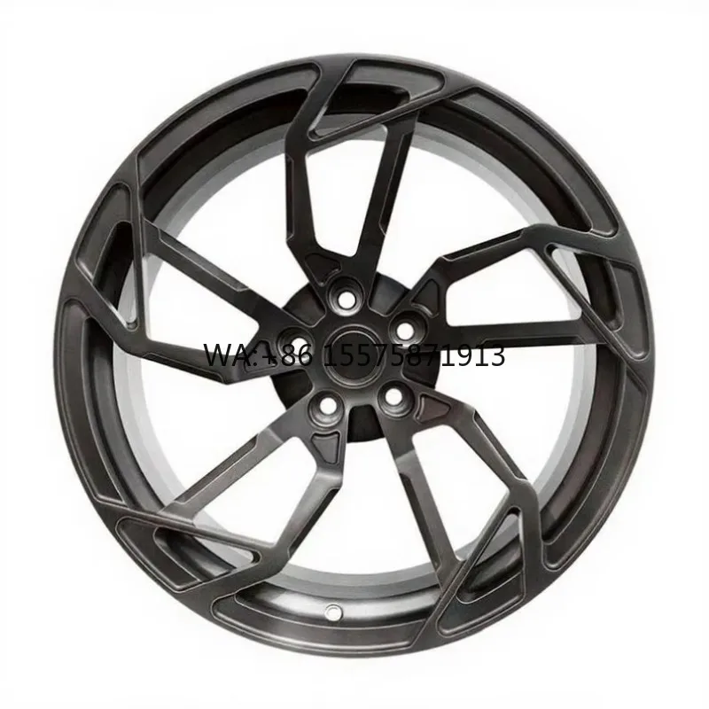 

Premium Forged 22 Inch Aluminum Alloy Wheels Matte Black Finish Hollow Spoke for Sports Vehicles