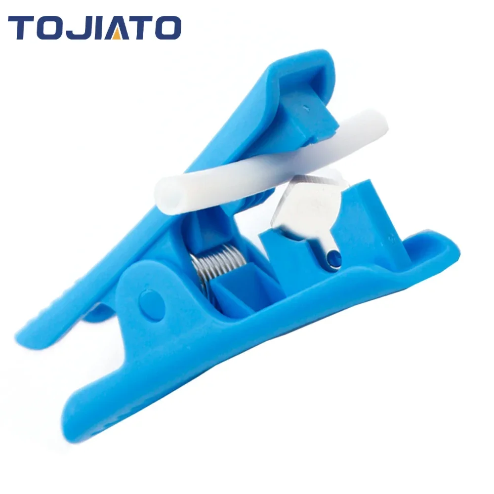 Cortador de tubo de ptfe, mini lâmina portátil para peças de impressora 3d, tubo de ptfe, nylon, pvc, pu, ferramentas de corte, corte rápido de tubos