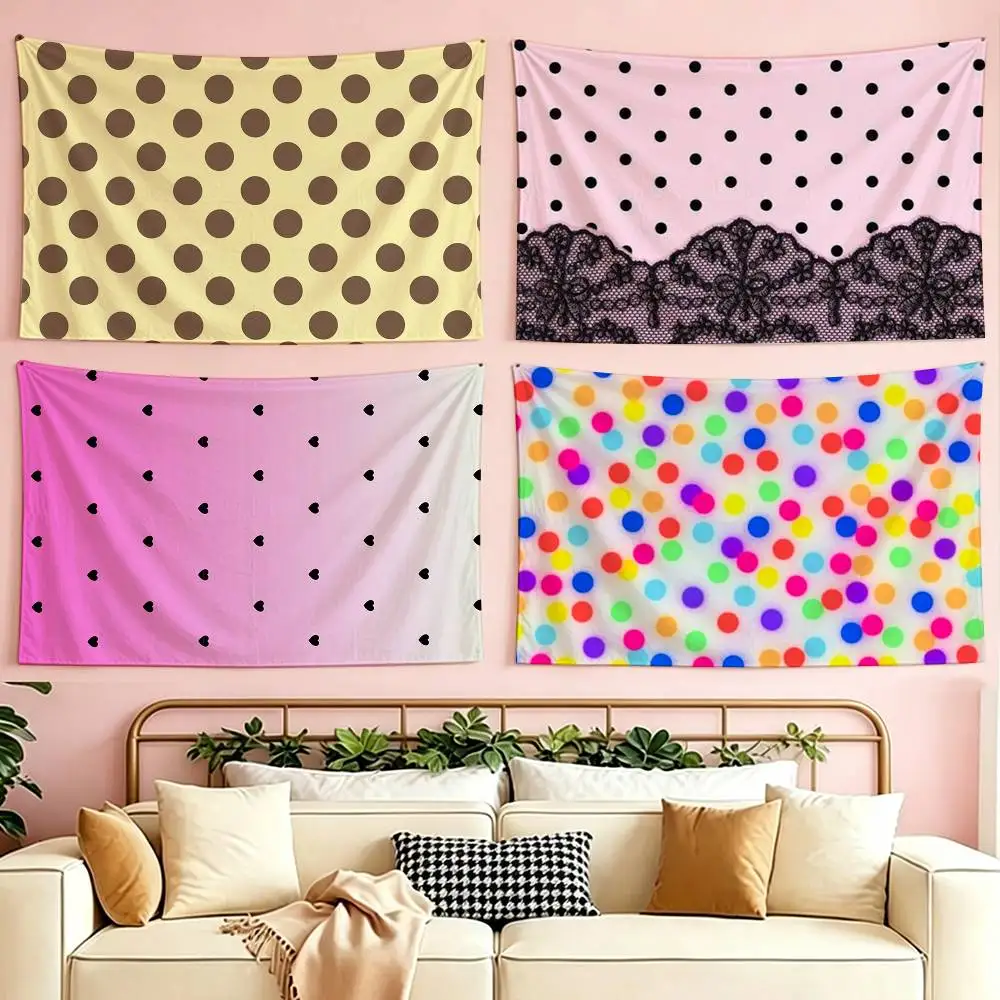 Fashion P-Polka Dot Figure flag Suitable For Party Club Outdoor Interior Wall Decoration Banner Fans Gift