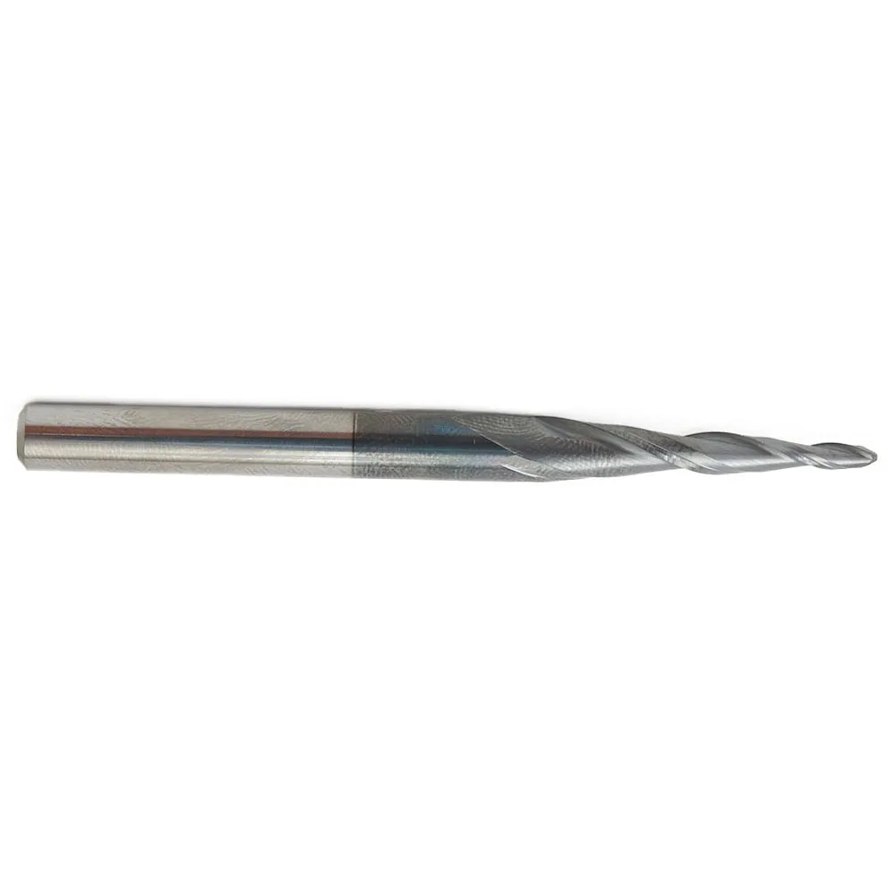 Milling End Mills R1*D6*30.5*75 Router Bit Slotting Taper TiAlN 2 flutes Ball Nose Cutter Equipment Industrial