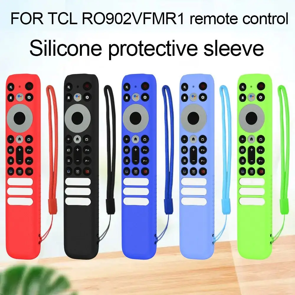 1PC For TCL RC902V Remote TV Remote Control Case Shockproof TV Stick Cover Plain Color Protective Case Home Accessories