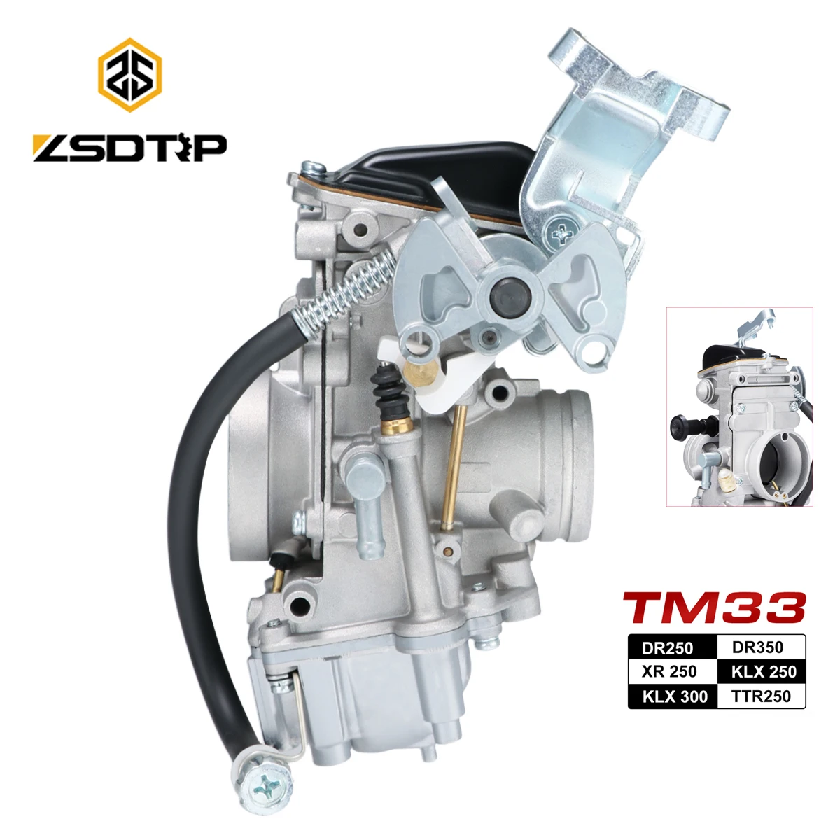 Carburador ZSDTRP Mikuni TM33-8012, Carburador Mikuni de 33 mm, Serie TM Flat Slide, para SUZUKI DR250 DR350 DR-Z250 TTR250