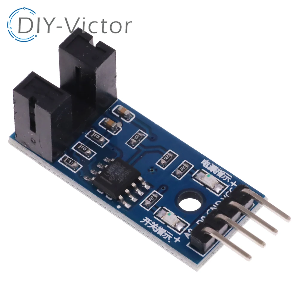 Slot Type IR Optocoupler Speed Sensor Module 3.3V-5V Counter Module 51 AVR PIC 3.3V-5V Diy Kit Optical Speed Measuring Module