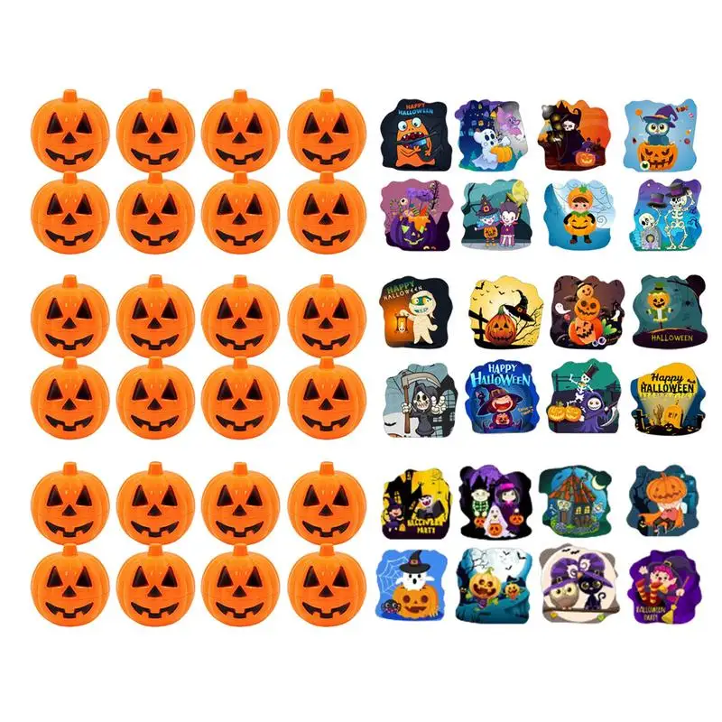 

Halloween Puzzle 24 Pack Scary Puzzles Ghost Pumpkin Witch Puzzle Developmental Games Halloween Toys For Family Decoration