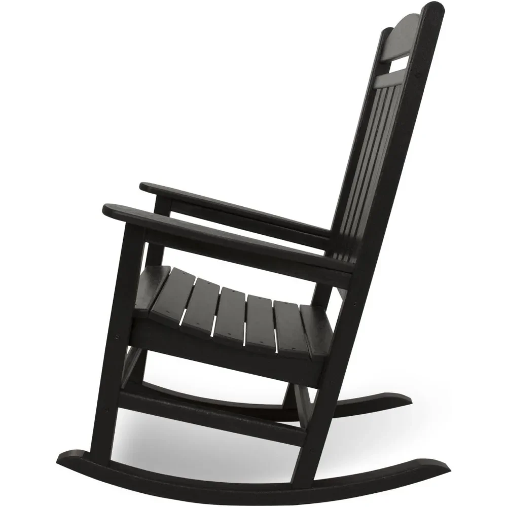 POLYWOOD R100BL Presidential Rocking Chair, Black USA