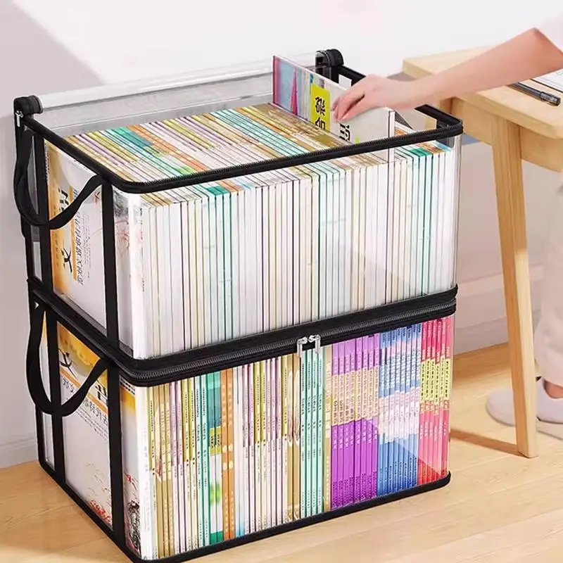 Transparente PVC-Aufbewahrungsbox | Klappdeckel & Sichtfenster | Multifunktionaler Organizer für Spielzeug, Bastelbedarf und Zubehör | Langlebiger Geschenkbehälter – Detail 4