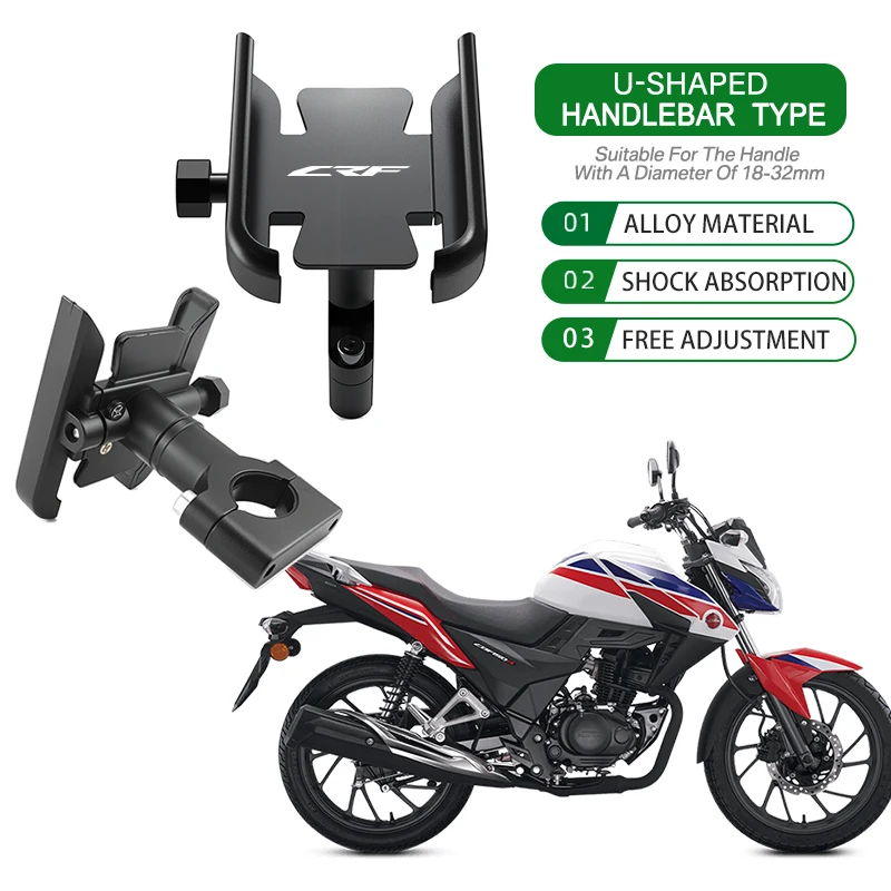 Для Honda CRF250X CRF450R CRF450X CRF450RX CRF 250 мотоциклетный телефон амортизирующий сплав навигационный кронштейн держатель GPS Для Honda CRF250X CRF450R CRF450X CRF450RX CRF 250 мотоциклетный телефон амортизирующий сплав навигационный кронштейн держатель GPS