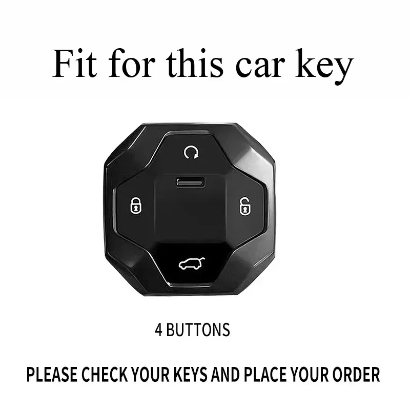 Zinc Alloy silicone car key case cover skin remote fob protector shell fit for Chery Jetour traveler T2