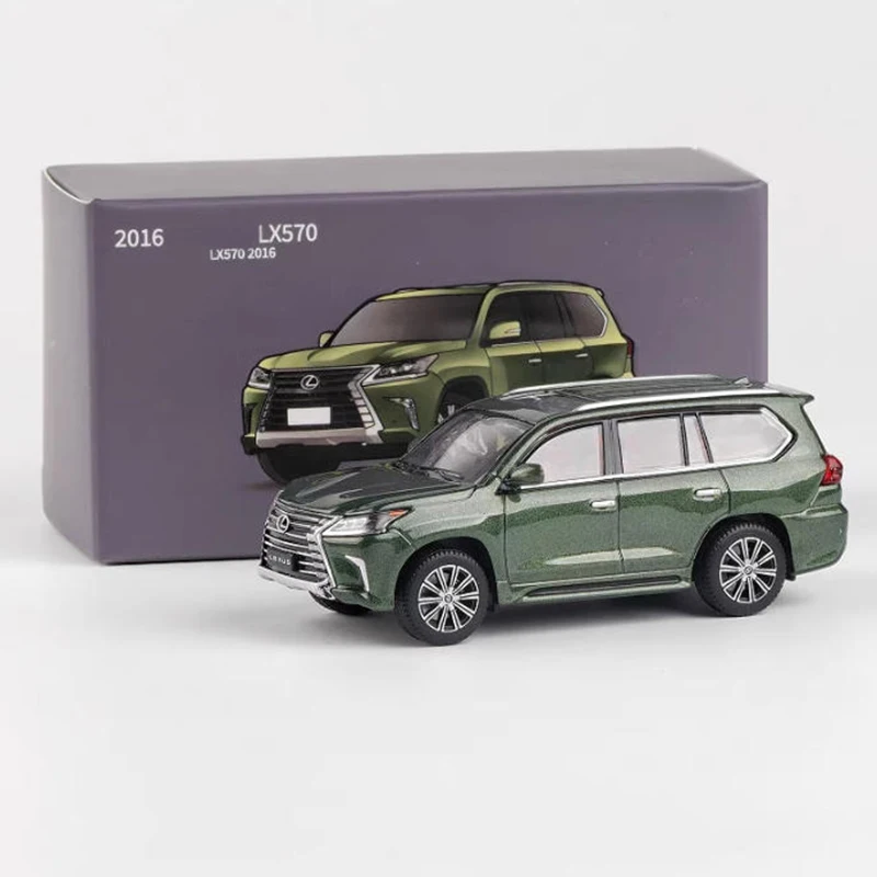 JKM 1/64 LX570 Alloy Car Model Adult Classic Collection Display Decoration Gift Souvenir