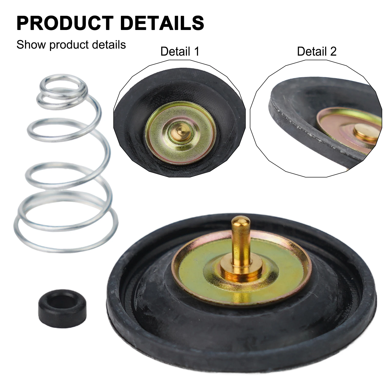 

Repair Kit Air Cut Off Valve 3pcs/set Diaphragm Motorcycle Carburetor Parts XL250R XR250R Motorcycle Carburetor