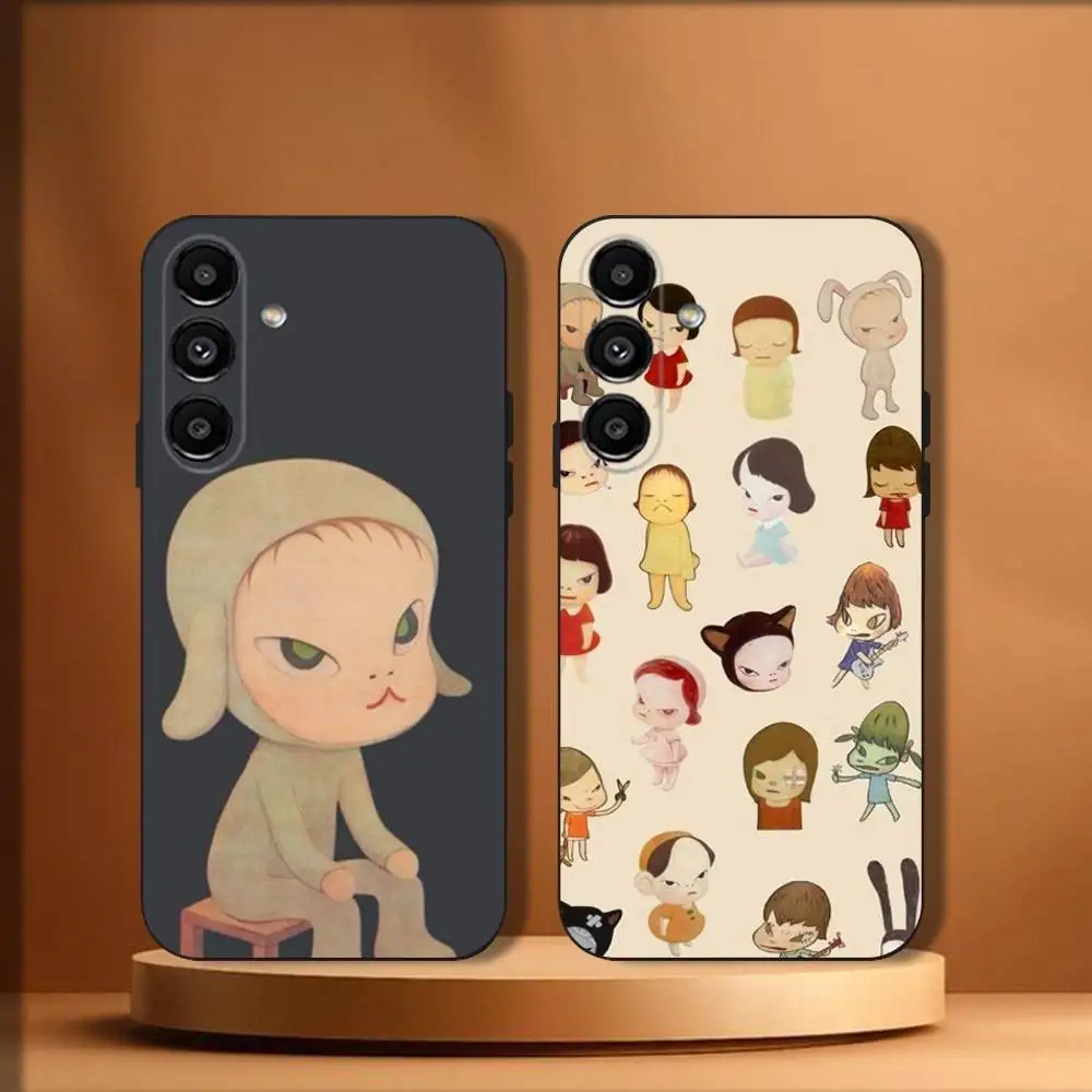 

Y-Yoshitomos N-Naras Phone Case For Samsung Galaxy A20,A21s,A22,A31,A32,A52,A53,A72,73,A80 Soft Black Cover
