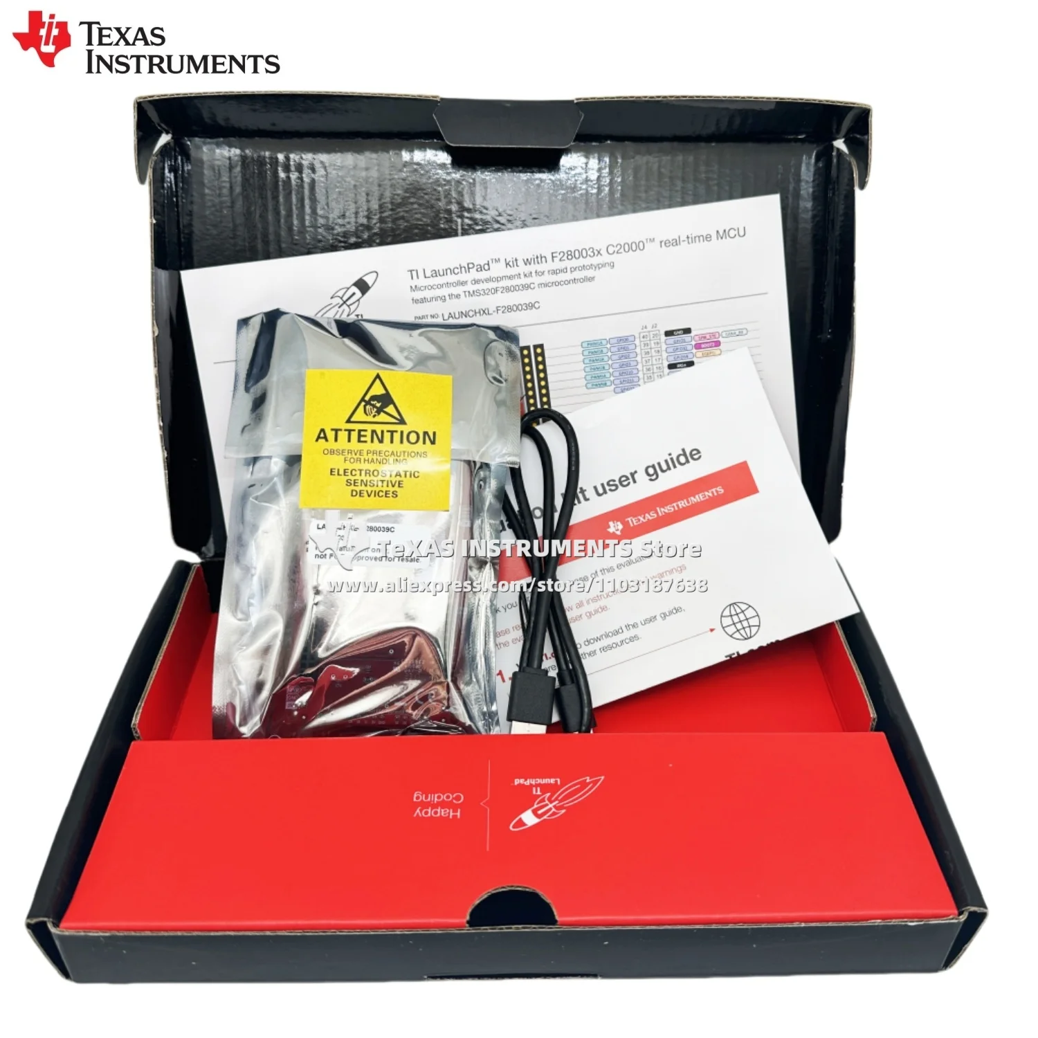 【TI الرسمية】 لوحة تطوير LAUNCHXL-F280039C ومجموعة أدوات TMS320 TMS320F280039C المخزون الأصلي