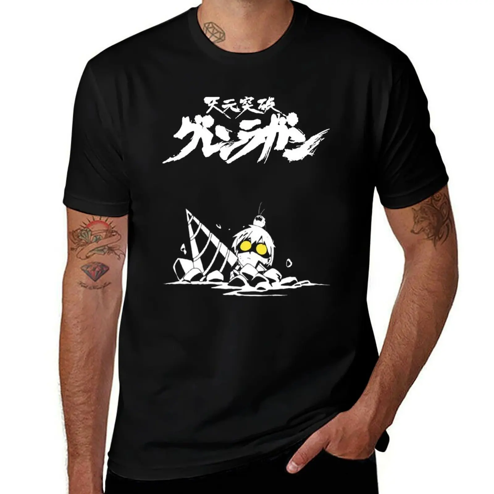 Tengen Toppa 02 T-Shirt Basic All Season Solid T-Shirt