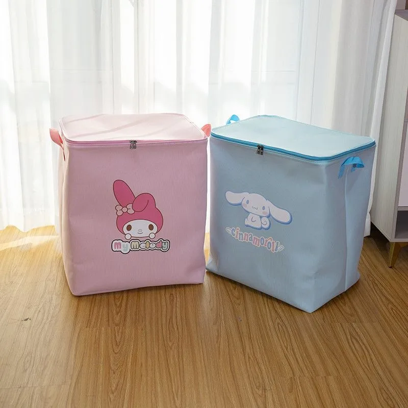 

Cinnamoroll My Melody Anime Kawaii Sanrio Ins Fashion Storage Clothes Case Cute Cartoon Thickened Canvas Storage Bag Gifts Toys
