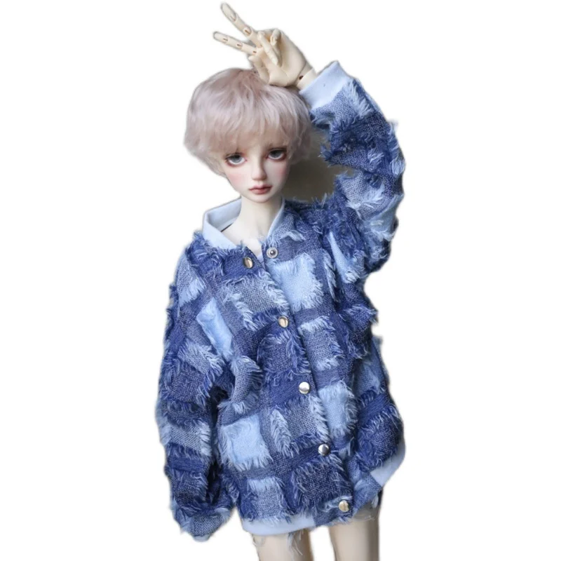 

BJD DOLL Blue Coat Outfits Top Jacket Clothing For Male 1/4 1/3 SD17 70cm 17" 24" Tall MSD SD DK DZ AOD HEDUOEP