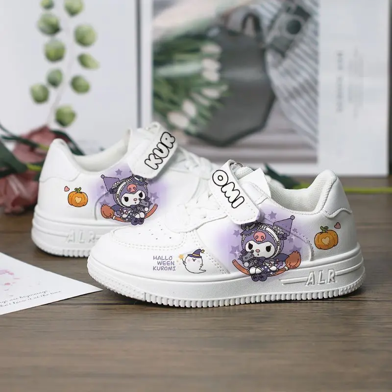 Sanrio Hello Kitty Sport Shoes Kuromi Tennis Shoes Cute Girls Casual Sneakers Children Basket Shoes Mymelody Shoes Size 26-37