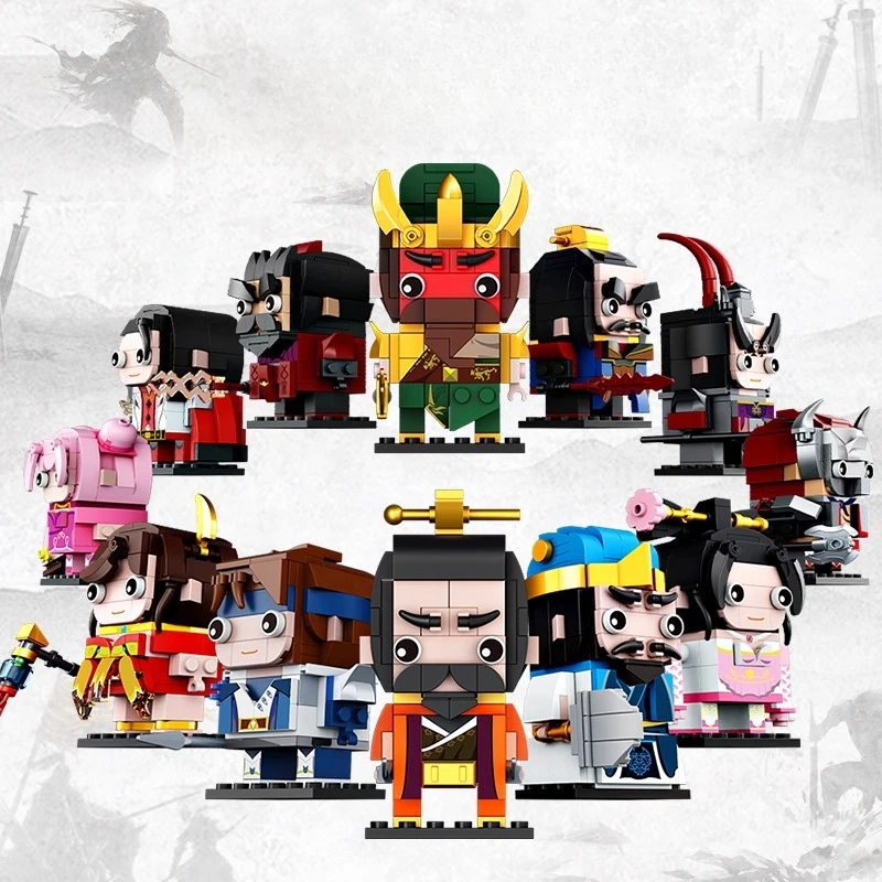 

SEMBO мини три королевства Guan Yu строительные блоки модная детская собранная кукла Zhao Yun с квадратной головкой развивающая игрушка модель