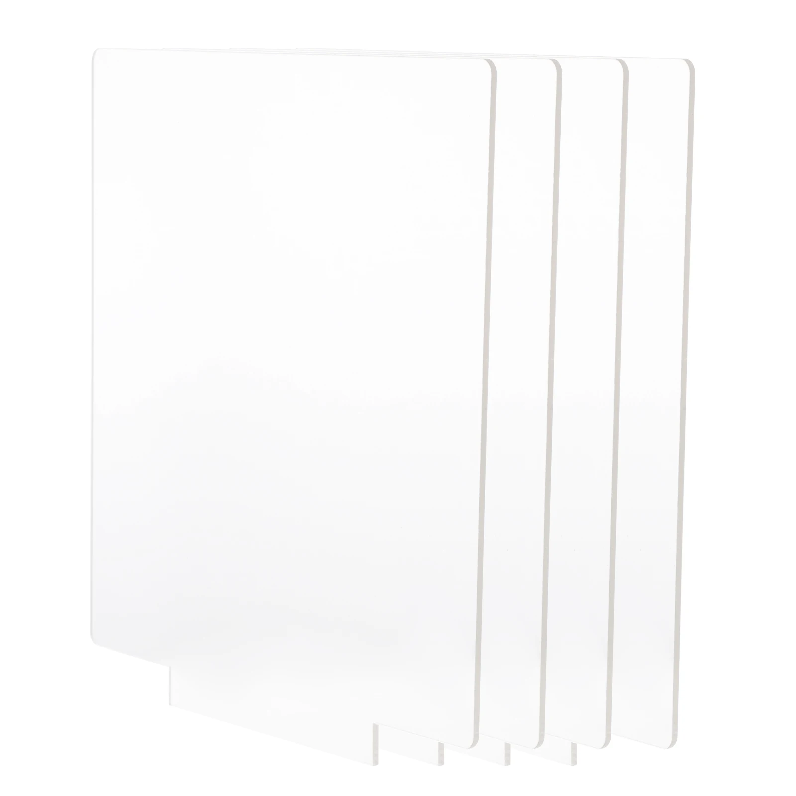 

4 pcs Acrylic LED Light Sheet Transparent Base Board Creative Lamp Decorative Night Light Accessories for Family