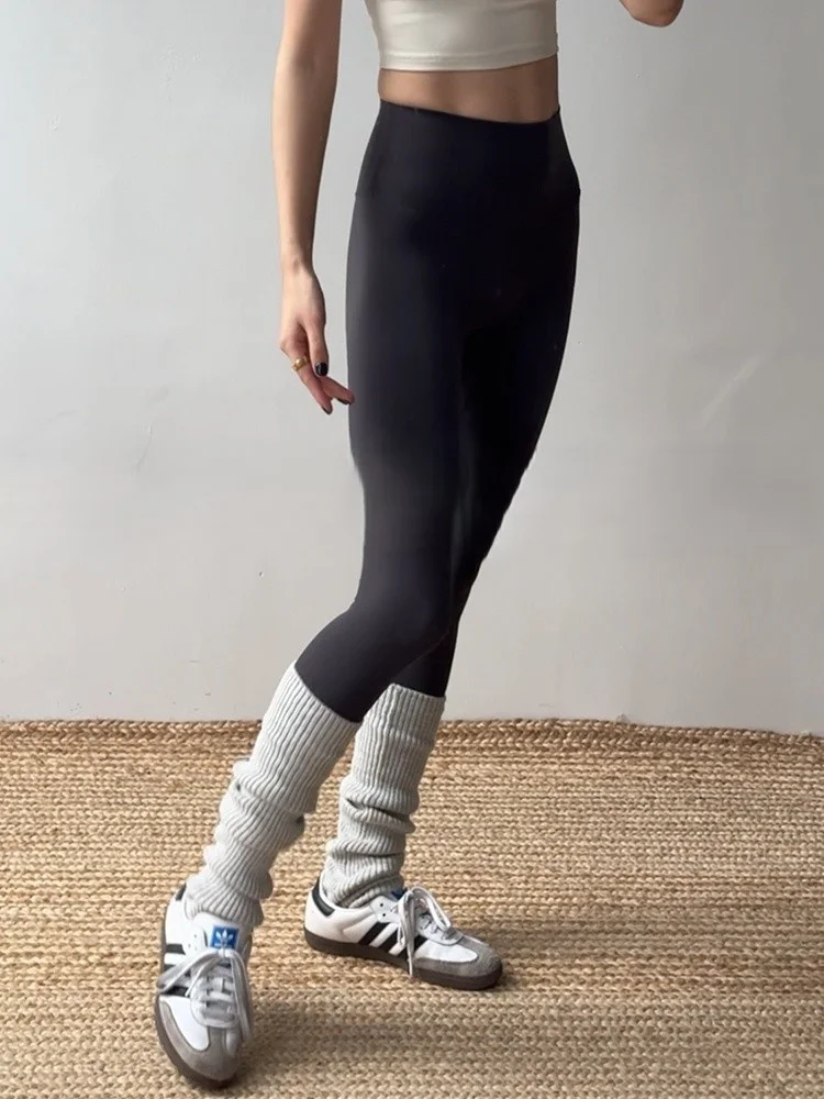 

Брюки для йоги, серые, женские, сохраняющие индивидуальность, S, цветные, эстетические, обтягивающие, стильные, слегка клетчатые, полосатые, долговечные, анти-длина, офис