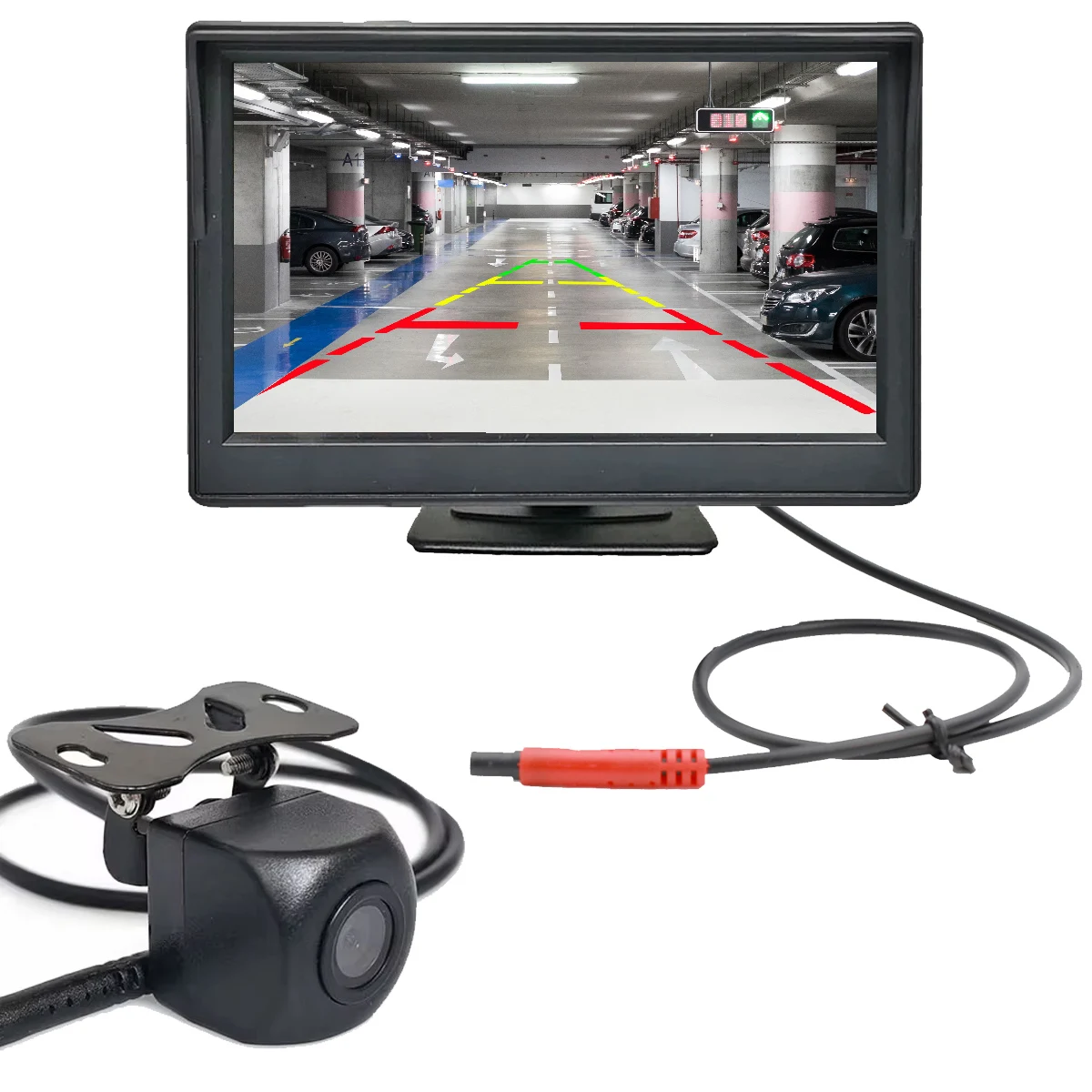 

5'' AHD IPS Monitor 1024X600+1080P IP69 Rear view Reversing Camera For Truck Bus trailer RV Car Wired Backup Camera Kit