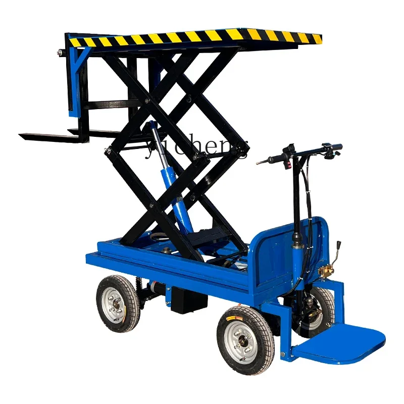 

ZK small and simple four-wheel electric hydraulic forklift logistics turnover load lifting loading and unloading truck