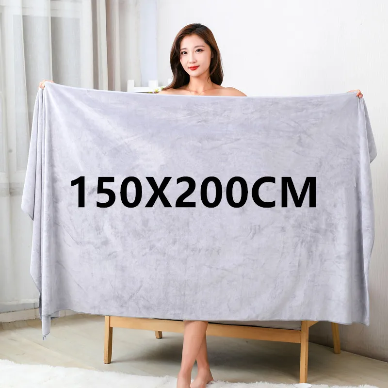 Super thick150x200cm towel luxury super absorbent and quick-drying super large bath towel-super soft hotel bath towel to