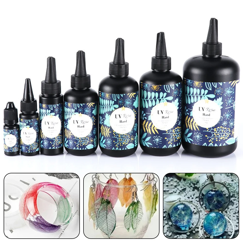 

1 Pcs Glue 10/25/30/50g Jewelry Making Gel Quick-Drying Resin Transparent UV Resin Glue DIY Epoxy Resin Brand New