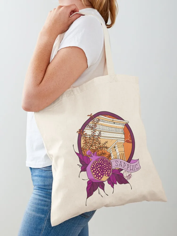 

Sapphic pride Tote Bag Candy bags tote bag screen handbag canvas tote bag