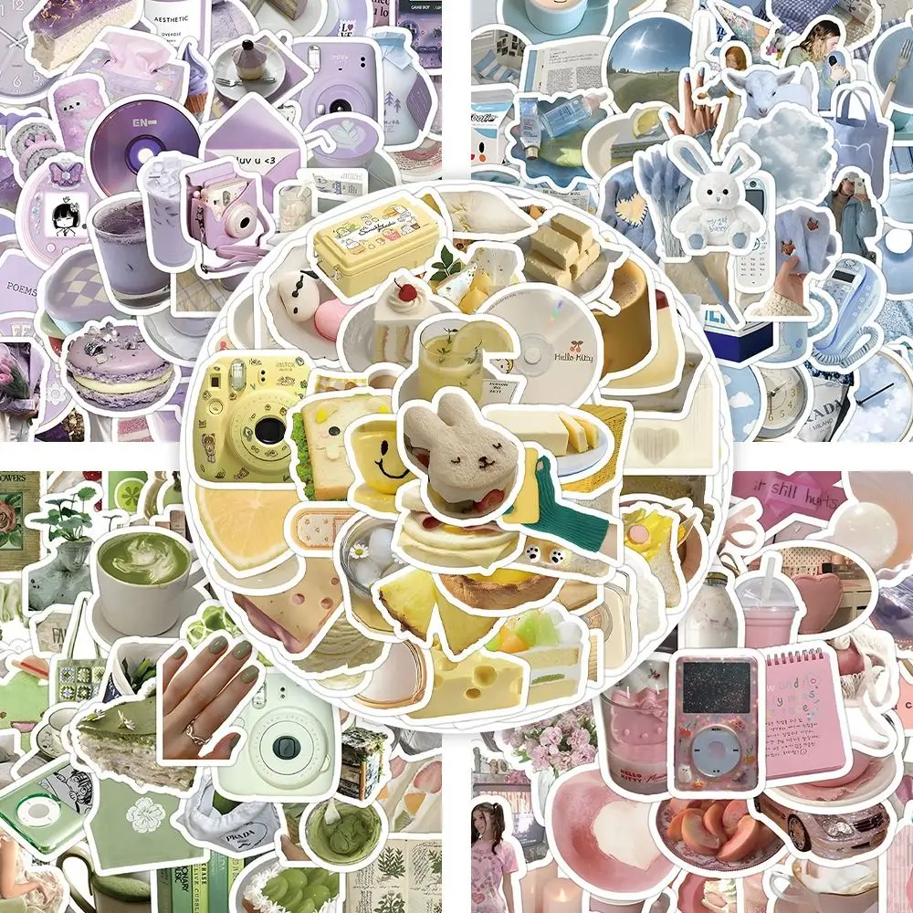 DIY Crafts Blue Gentle Ballet Sticker Adhesive Decorative Girls Romance Diary Sticker Hand Account Waterproof