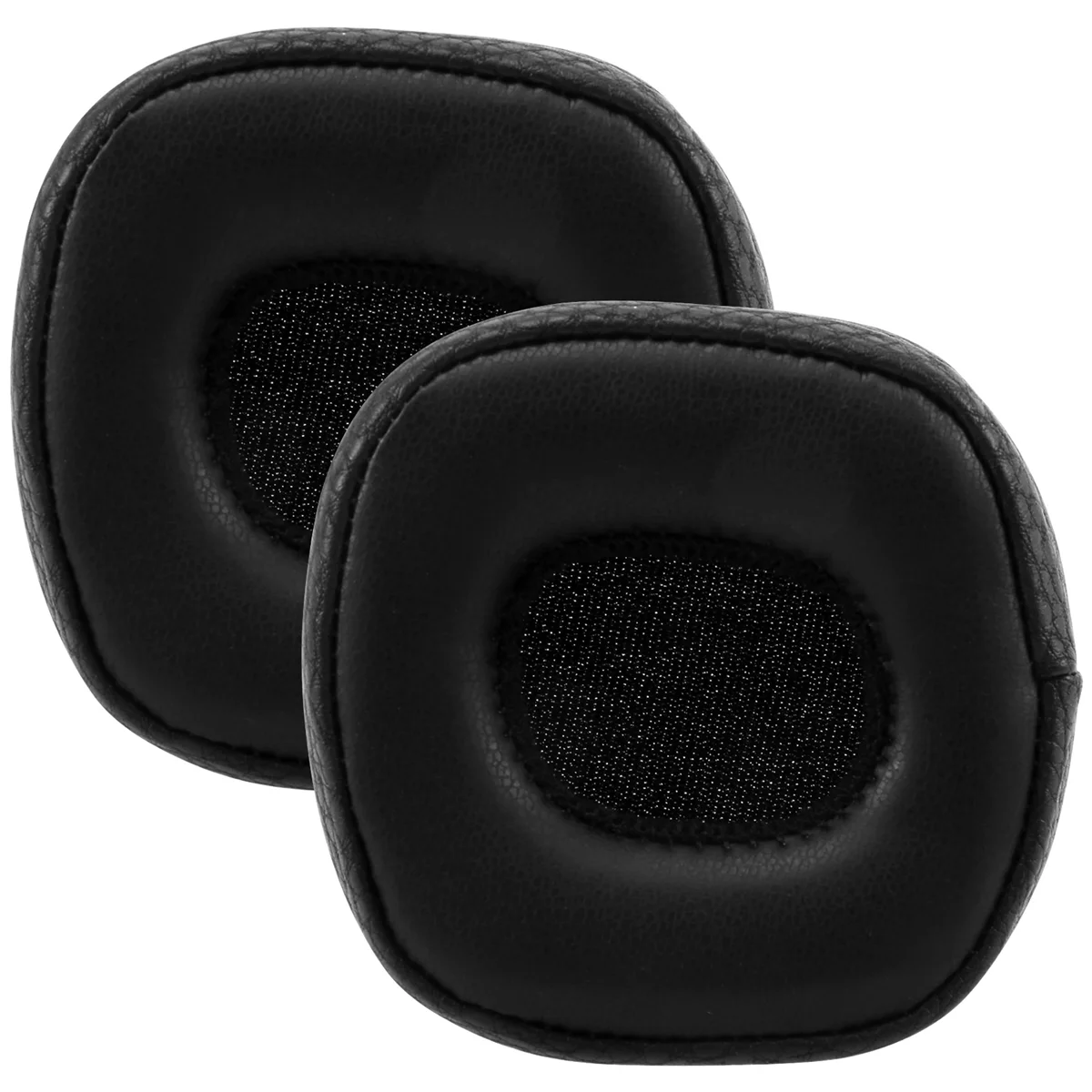 PU Leather Ear Pads Foam Earmuffs Ear Cushion with Clip Replacement for Marshall Major III 3 Headphones Black