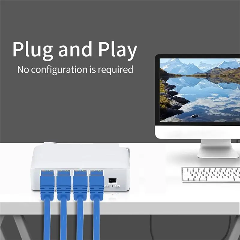 4Pcs 4 Ports 1 To 3 Port Poe Extender Passive Cascadable IEEE802.3Af 100Mbs For IP Transmission Repeater Switch NVR IP Durable