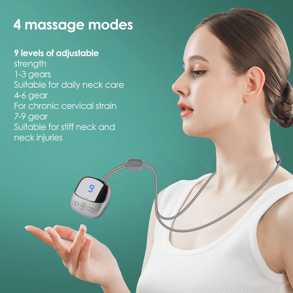 

EMS Hanging Shoulder and Neck Cervical Spine Massager Heating Microcurrent TENS Pulse Hot Compress Acupoint Muscle Stimulator