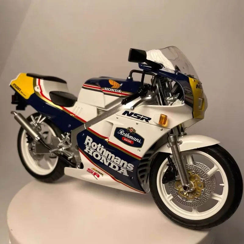 

1:12 NSR 250R SP R4 Rothmans MC18 Alloy Racing Motorcycle Model Diecasts Street Cross-country Sports Motorcycle Model Kids Gifts