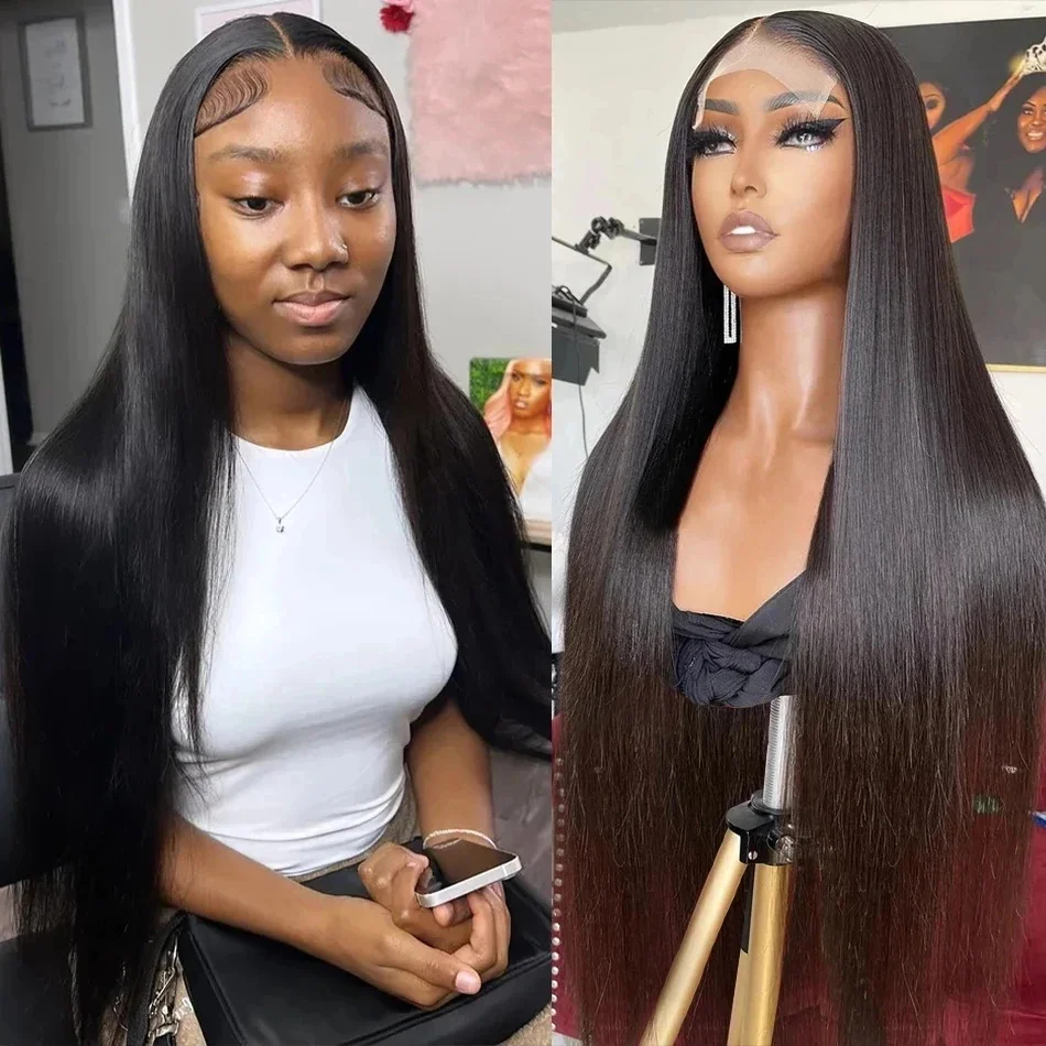

28 30Inch Straight Human Hair Wigs HD Lace Frontal Wig 13x4 13X6 Transparent Lace Front Wigs 5x5 Human Hair Lace Closure Wigs