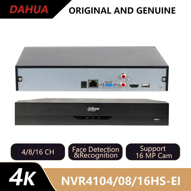 

Dahua 4/8/16CH 1HDD Сетевой видеорегистратор WizSense Обнаружение лиц Защита по периметру NVR4104HS-EI NVR4108HS-EI NVR4116HS-EI