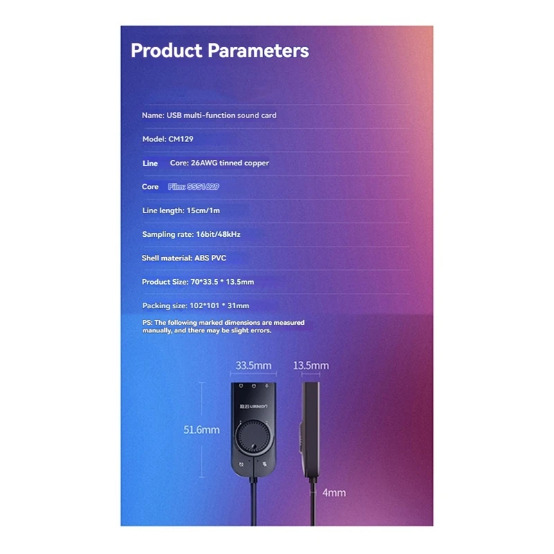 Sound Card USB Audio Interface External 3.5Mm Microphone Audio Adapter Soundcard For PC Headphone USB Sound Adapter