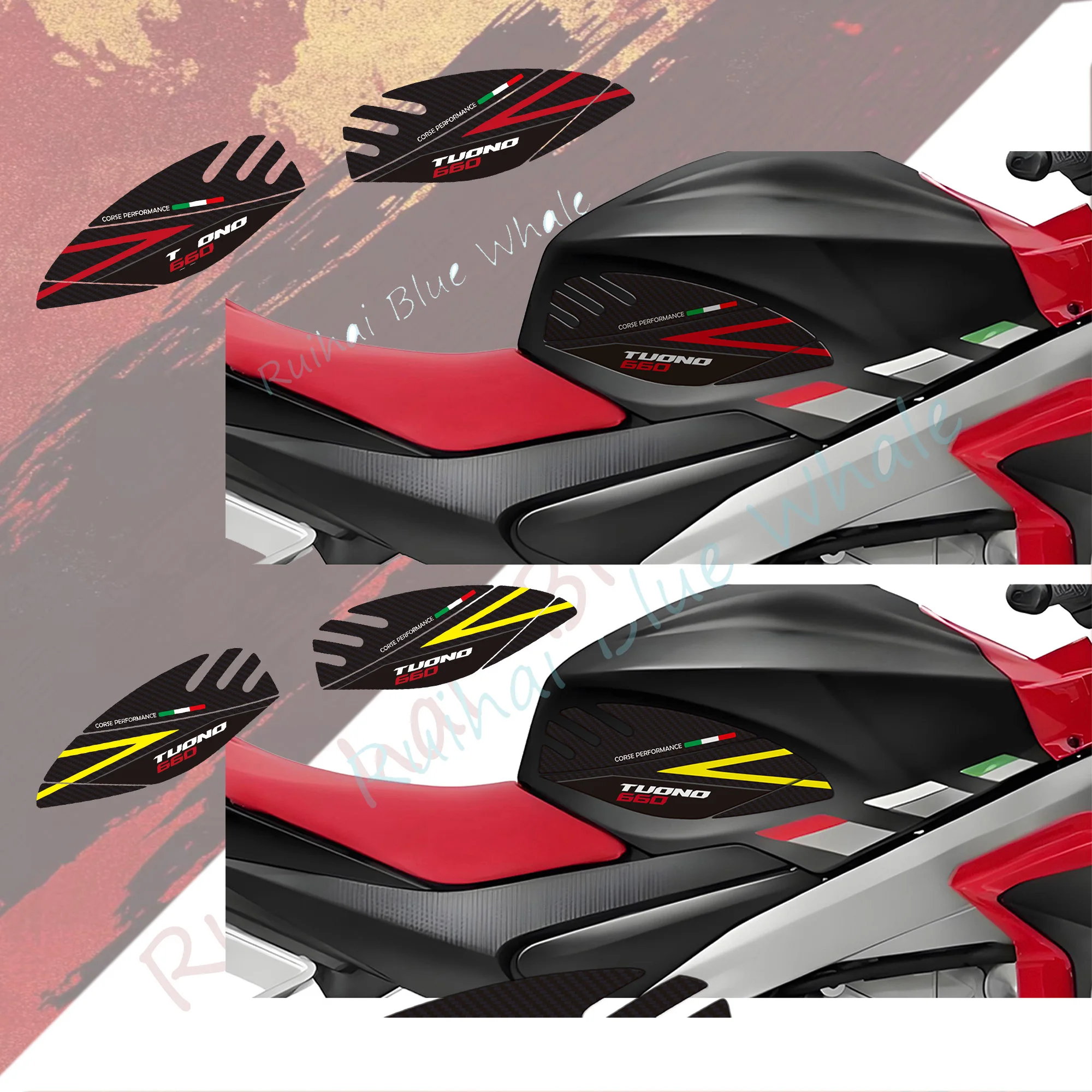 

Motorcycle stickers kit 3D Resin Gel Tank Pad For Aprilia Tuono 660 2021-2025 New sticker packs Decals Protection and Decoration