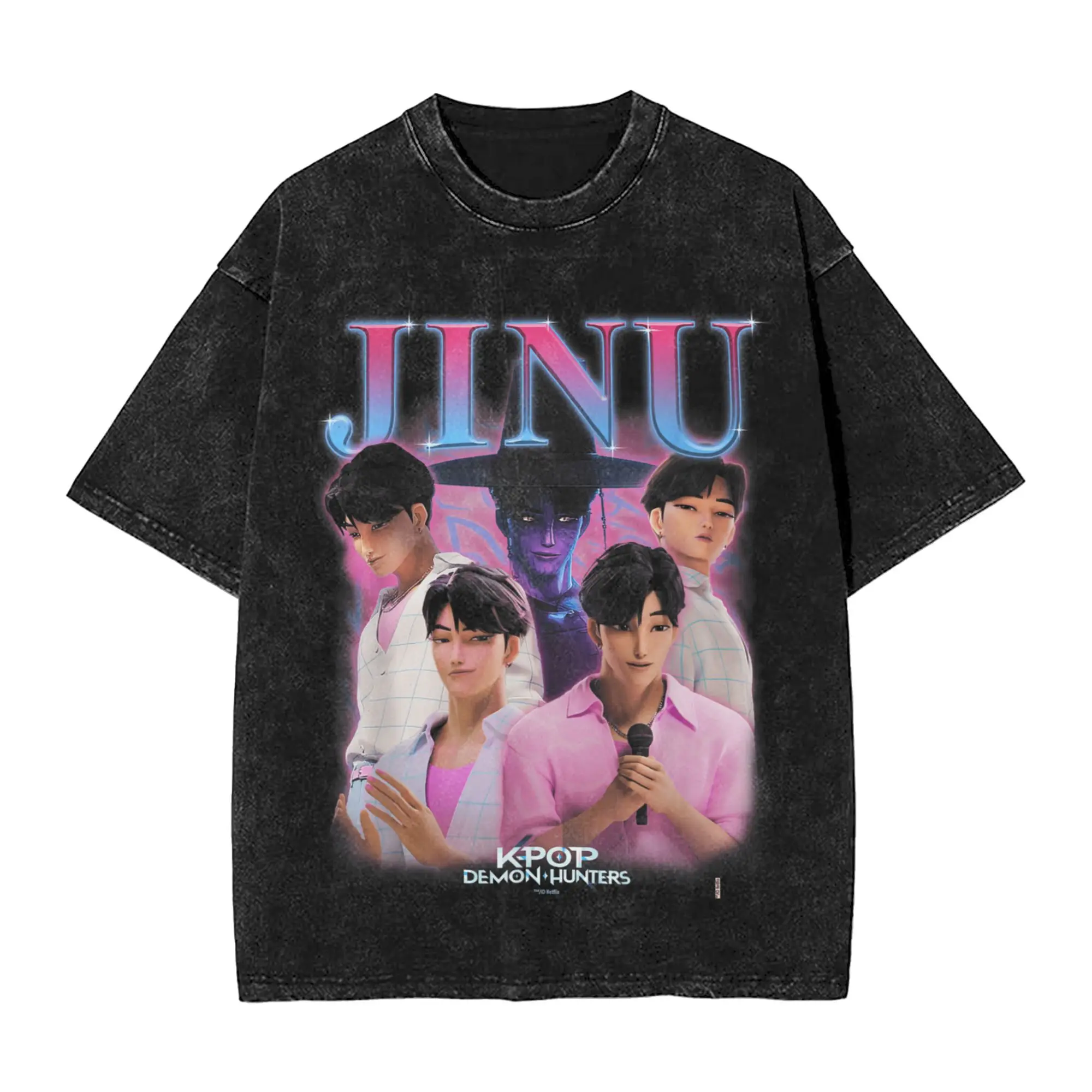 

Saja Boys Jinu Heartthrob T-Shirt Hip Hop T-Shirts Short Sleeve Vintage Tshirt Summer Cotton O Neck Oversized Clothing